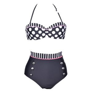 Retro high waisted bikini